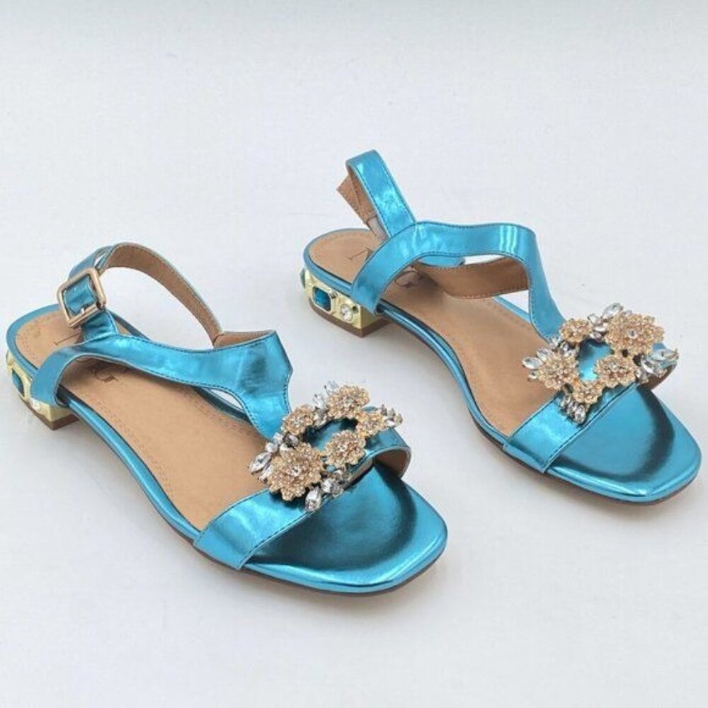 Flat Sandals for Women Summer Beach Sandals T-Strap Strap Shoes